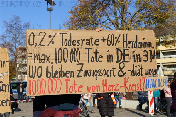 Speyer: Corona protests against the federal government's measures. The protests were organised by