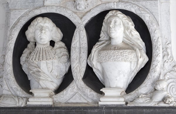 Sir Edmund and Lady Mary Barker monument, church of Saint Peter, Sibton, Suffolk, England, United
