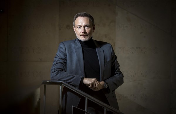 Christian Lindner (FDP), Federal Minister of Finance, photographed in the stairwell of the Federal