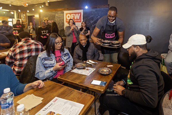 Detroit, Michigan USA, 8 February 2024, Michigan Lt. Governor Garlin Gilchrist spent an hour as a