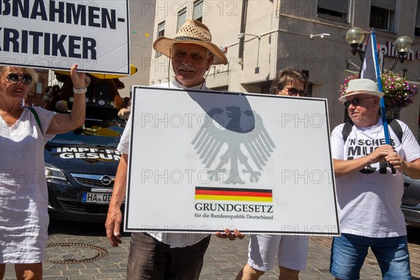 Demonstration in Landau, Palatinate: The demonstration was directed against the government's