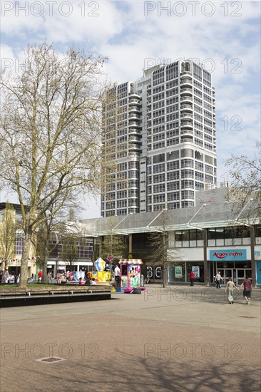The David Murray John Building, better known as the Brunel Tower, in central business district of