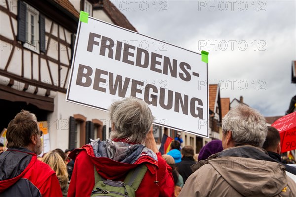 Demonstration in Herxheim near Landau (Palatinate) : Under the slogan Herxheim stands up, a joint
