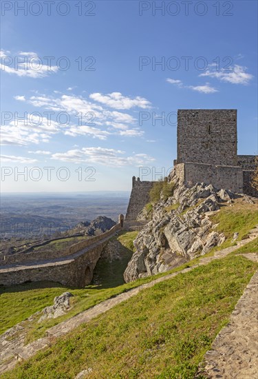 Historic castle medieval village of Marvao, Portalegre district, Alto Alentejo, Portugal, Southern