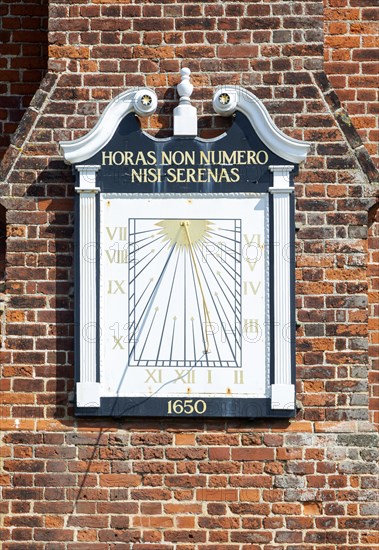 Historic Moot Hall building town guildhall, Aldeburgh, Suffolk, England, UK 16th century Tudor