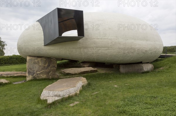 Hauser and Wirth art gallery, restaurant and garden, Durslade Farm, Bruton, Somerset, England, UK