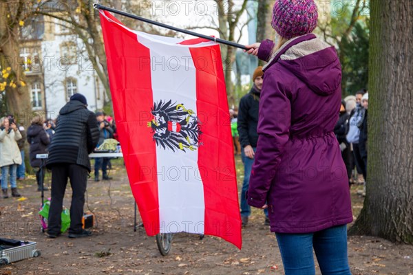 Frankfurt: Demonstration against vaccination pressure and the threat of compulsory vaccination. The