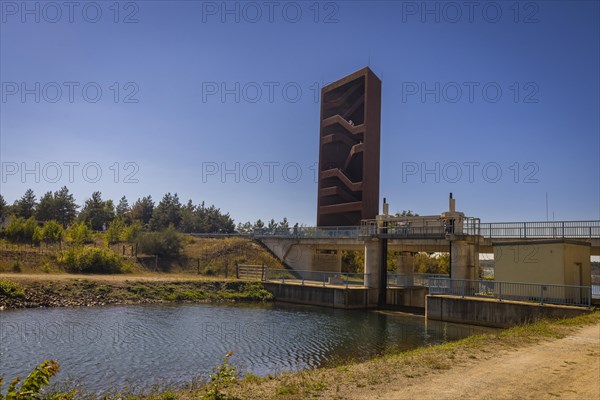 The 30 metre high landmark of the Lusatian Lakeland, the so-called Rusty Nail, was built at the