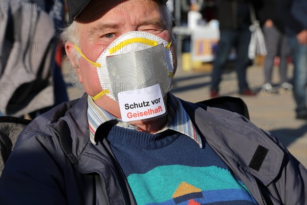 Speyer: Corona protests against the federal government's measures. The protests were organised by