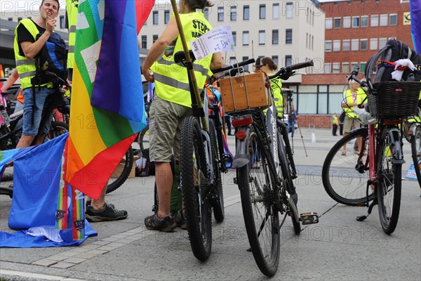 Ramstein 2021 peace camp bicycle demonstration: A bicycle demonstration took place on Saturday