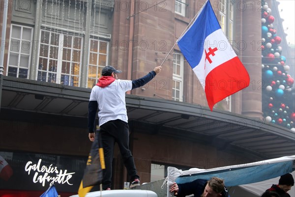 Strasbourg, France: Large demonstration for freedom against the corona measures and the vaccination