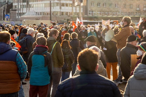 Peace demonstration against the war in Ukraine in the cities of Ludwigshafen and Mannheim with a