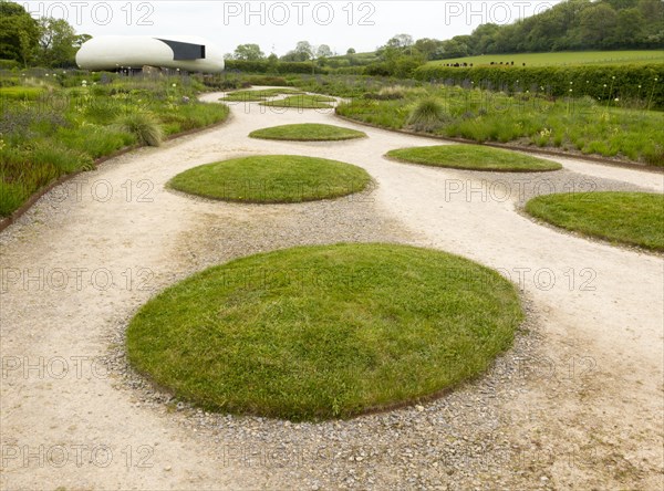Hauser and Wirth art gallery, restaurant and garden, Durslade Farm, Bruton, Somerset, England, UK