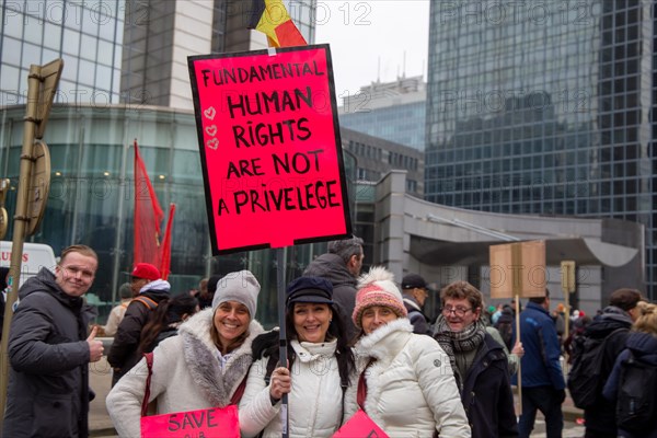 Brussels, 23 January: European demonstration for democracy, organised by the Europeans United