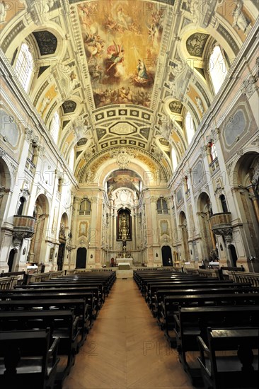 Interior view, Igreja da Encarnacao, Church of the Incarnation, built in 1708, Lisbon, Lisboa,