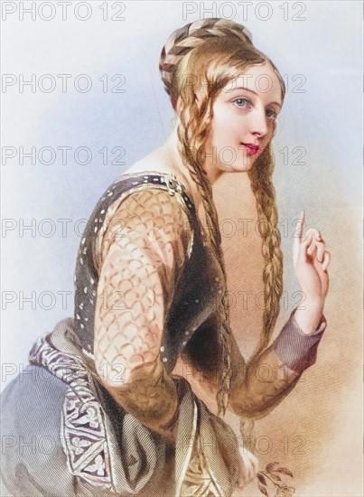 Eleanor of Aquitaine, 1122-1204, Queen of Henry II of England. From the book The Queens of England,