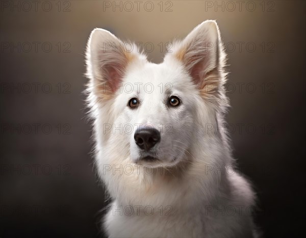 Dog, young dog, White Swiss Shepherd, Berger Blanc Suisse, recognised dog breed from Switzerland