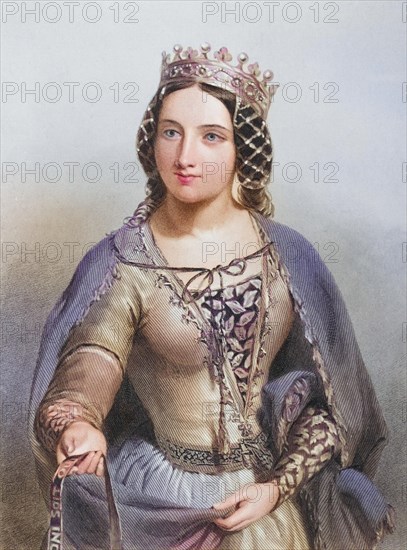 Anne of Warwick, (Anne Neville) 1456-1485. queen and wife of King Richard III of England. From the