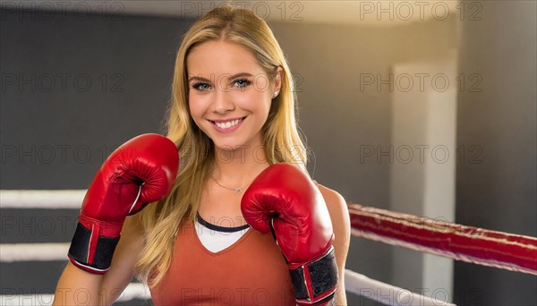 AI generated, woman, woman, 35, years, thai, thai, sport, boxing, gloves, thai boxing, muay thai,