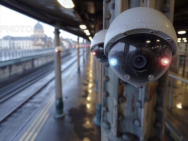 Camera for monitoring critical infrastructure such as streets, schools, squares, authorities, AI