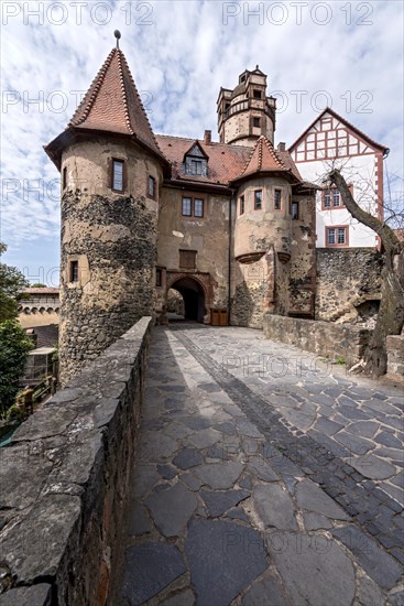 Well house in the 3rd gatehouse, keep, new bower, battlements of the kennel, bridge over the moat,
