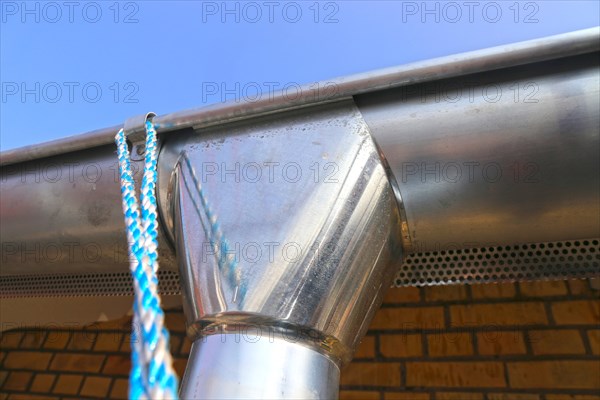 Newly installed gutter