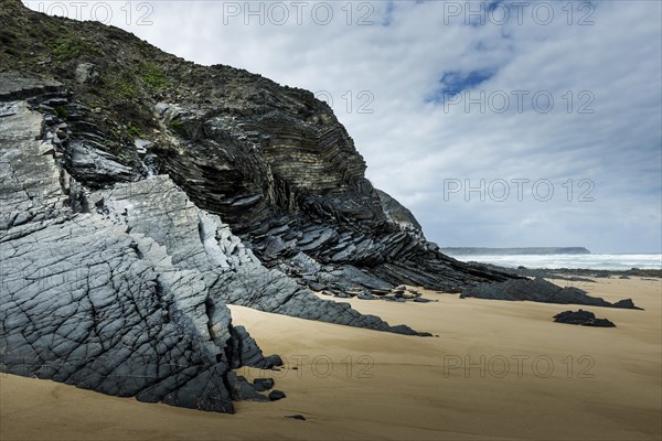 Rocky beach landscape, rocks, sea, Atlantic coast, rocky coast, rock, beach, earth history, travel,
