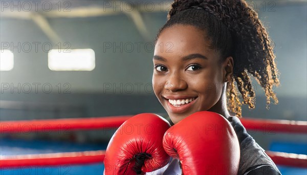 AI generated, woman, woman, 35, years, thai, thai, sport, boxing, gloves, thai boxing, muay thai,