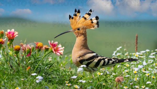 KI generated, animal, animals, bird, birds, biotope, habitat, one, individual, reed, water lilies,