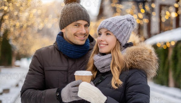 AI generated, human, humans, person, persons, man, woman, woman, 25, 30, years, couple, two