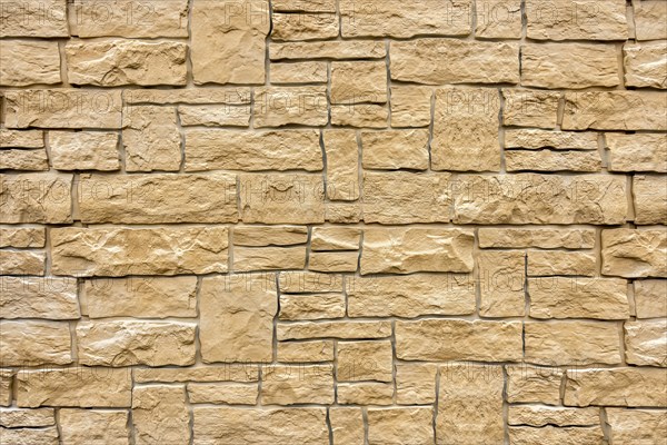 Artificial stone wall, imitation natural stone made of synthetic material, plastic, pattern,