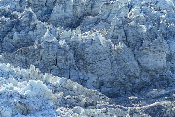Ice and crevasses at Pia Glacier, Alberto de Agostini National Park, Avenue of Glaciers, Chilean