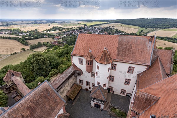 Rondel and battlements of the Zwinger, Zinzendorfbau, Palas with stair tower, new bower, inner