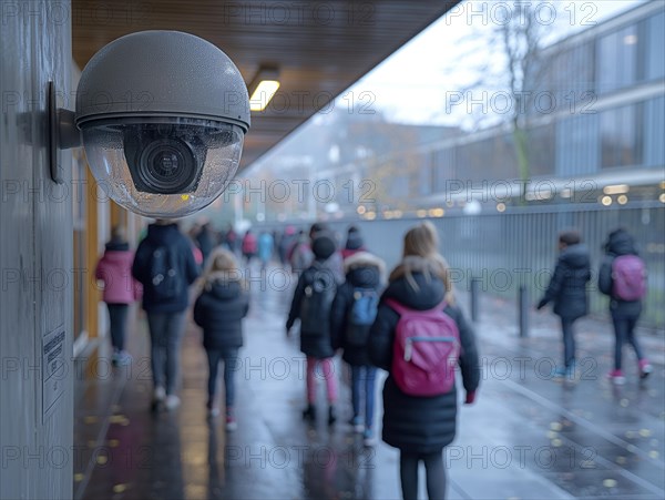 Camera for monitoring critical infrastructure such as streets, schools, squares, authorities, AI