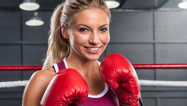 AI generated, woman, woman, 35, years, thai, thai, sport, boxing, gloves, thai boxing, muay thai,