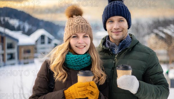 AI generated, human, humans, person, persons, man, woman, woman, 25, 30, years, couple, two