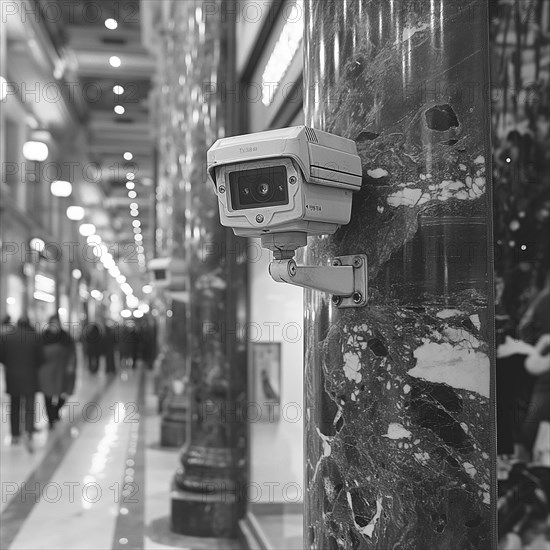Camera for monitoring critical infrastructure such as streets, schools, squares, authorities, AI