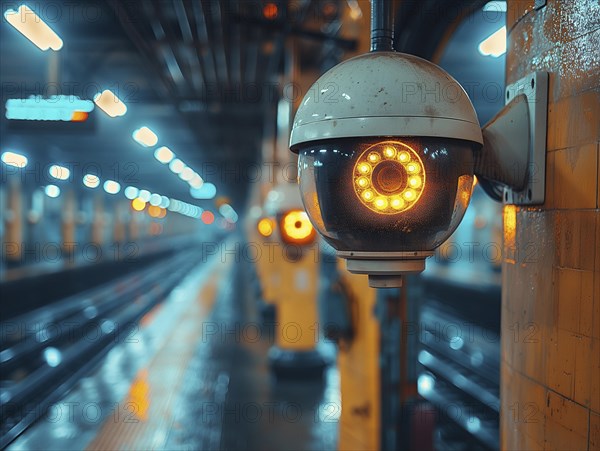 Camera for monitoring critical infrastructure such as streets, schools, squares, authorities, AI