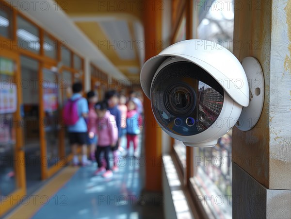 Camera for monitoring critical infrastructure such as streets, schools, squares, authorities, AI