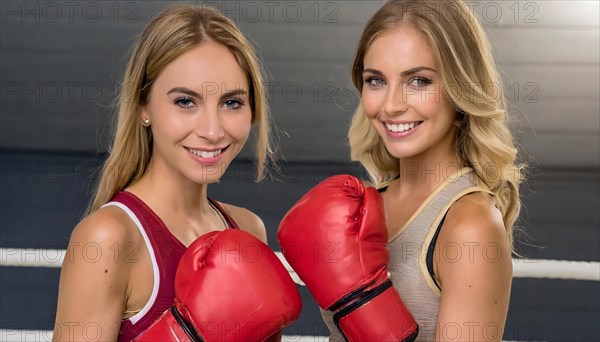 AI generated, woman, woman, 35, years, thai, thai, sport, boxing, gloves, thai boxing, muay thai,