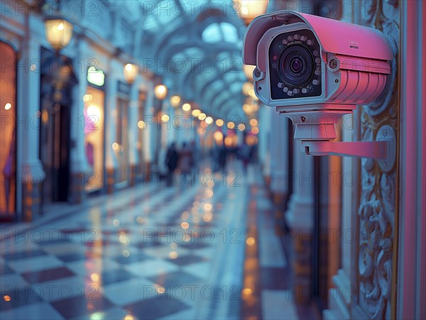 Camera for monitoring critical infrastructure such as streets, schools, squares, authorities, AI