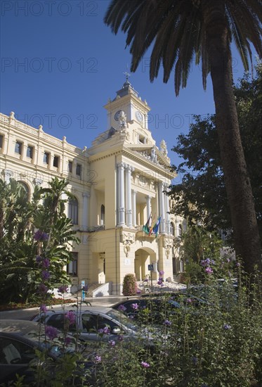 Malaga City Hall building, Malaga, Spain designed by Fernando Guerrero Strachan and Manuel Rivera