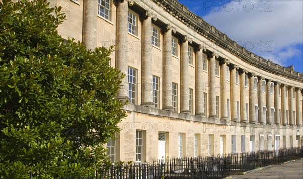 The Royal Crescent, architect John Wood the Younger built between 1767 and 1774, Bath, Somerset,