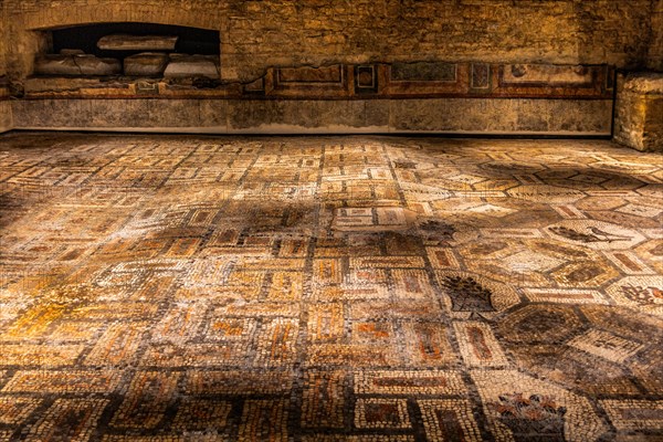 Mosaics, crypt of the excavations from the 4th century, Crypta degli Scavi, Basilica of Aquileia