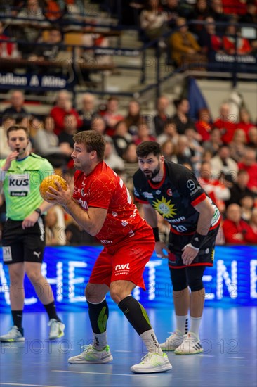18.02.2024, 2nd HBL, German Handball League, Matchday 21) : Eulen Ludwigshafen against TuS