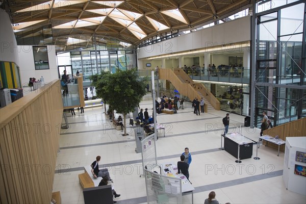 Interior the Forum building University of Exeter, Devon, England. Editorial use only no PR or