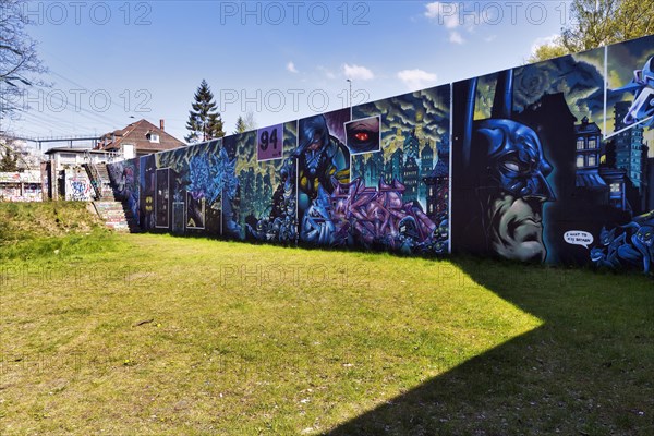 Wall of Fame, Hall of Fame in 2016, graffiti, graffiti project, tags, mural on flood protection