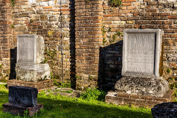 Lapidarim, Basilica di Santa Eufemia, Citta vecchia, island of Grado, north coast of the Adriatic