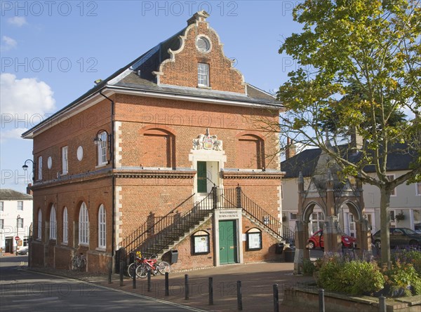 Sixteenth century Shire Hall building 1575 built by Thomas Seckford, Woodbridge, Suffolk, England,
