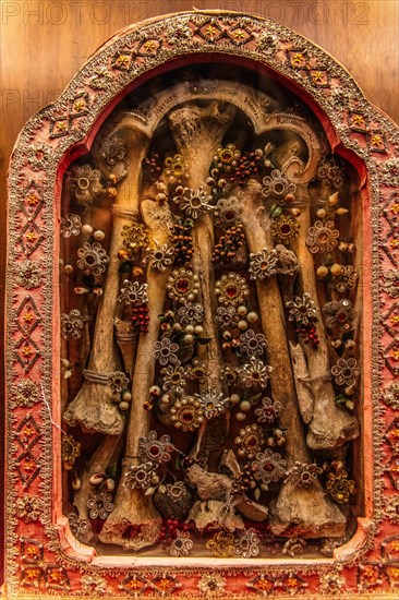 Relics of the martyrs, crypt of frescoes from the 9th century, Cripta degli Affreschi, basilica of
